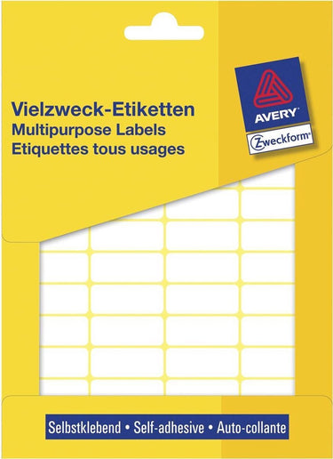 Avery huismerk 3319 handmatige etiket 29x18mm wit