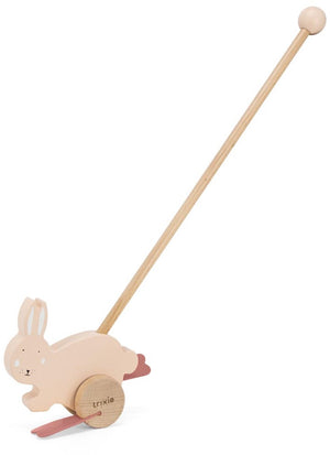 Trixie houten duwfiguur - mrs. rabbit