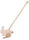 Trixie houten duwstok - mrs. rabbit - kinder speelgoed - vanaf 1,5 jaar - voor jongens en meisjes - fsc