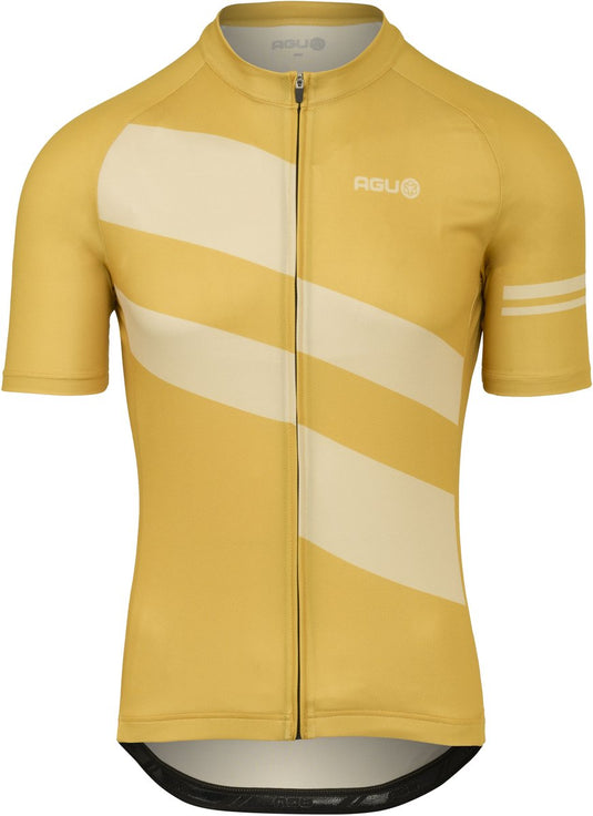 Agu diagonal amber haze fietsshirt ss essential heren amber haze