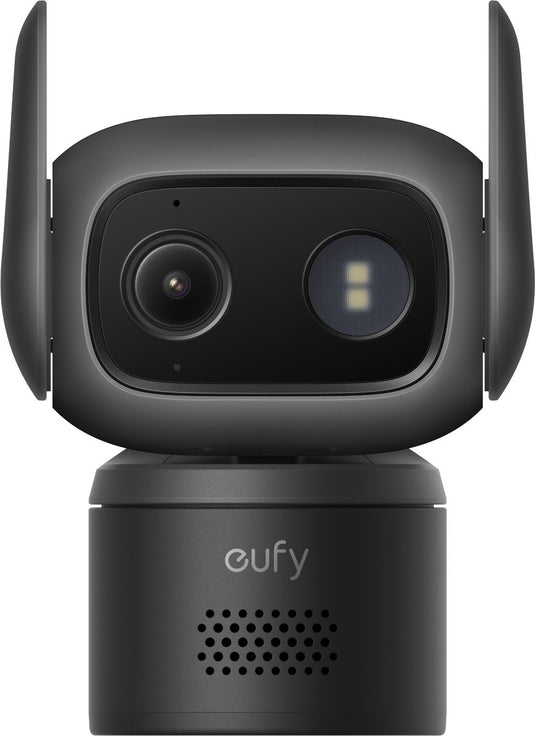 Eufy beveiliging bedrade cam c31, zwart, kantelbare beveiligingscamera, binnen en buiten, duale antenne, kleurennachtzicht, lokale opslag, geen maandelijkse kosten, ip66-waterdicht, ai mens voertuig huisdierdetectie, 24 7 continue opname