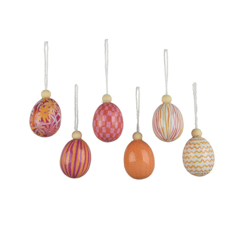Afbeelding laden in galerijviewer, Decoris hangdecoratie ei foam ã˜4xh6cm 6 assorti
