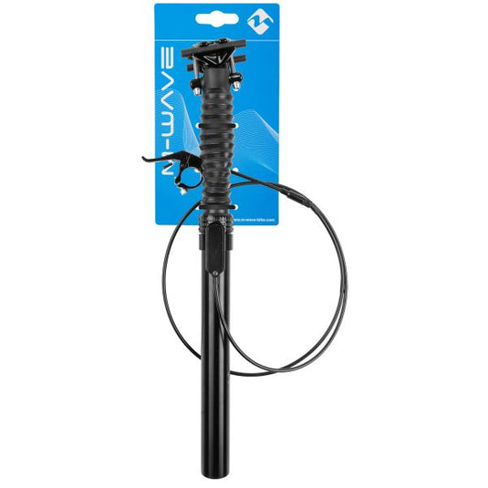 M-wave dropper zadelpen sp110-adj - ø31,6 mm 445 mm in hoogte verstelbaar - zwart