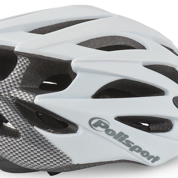 cycling helmet twig unisex 58/61 cm easy-lock white/carbon