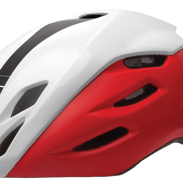 polissport helmet aero road matt red/gloss white/black m 55-58cm