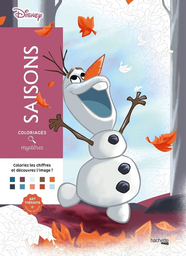 Hachette heroes disney coloriages mystères disney saisons - - kleuren op nummer - kleurboek voor volwassenen