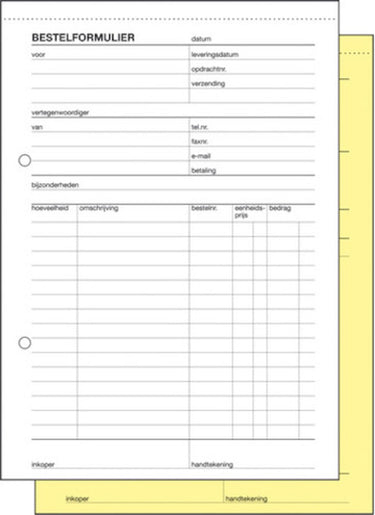 Sigel bestelformulieren - expres - a5 - 50 vel - met doorslag - si-43011