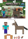 Minecraft steve and donkey figures, 6 jaar, , meerkleurig, kunststof