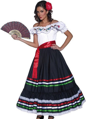 Vegaoo verkleedkostuum spaanse danseres voor dames feestkleding - verkleedkleding - medium m