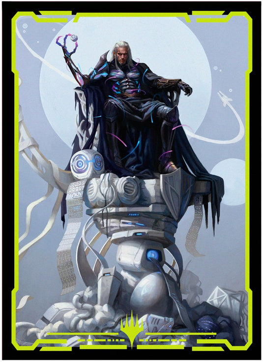 Ultrapro ultra pro - magic: the gathering - edge of eternities - tezzeret; cruel captain 100 standard sized card sleeves pack in clear box (63 x 89 mm) - uk