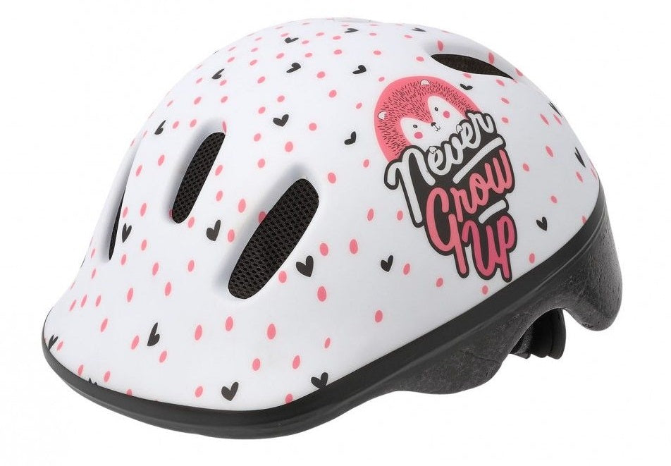 polissport helmet children's hoggy xxs matt white/pink 44-48cm