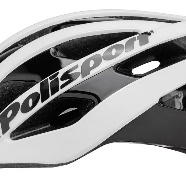 polisport light pro bicycle helmet m 52-58cm matt white/black