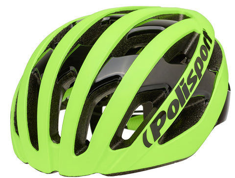 polisport light pro bicycle helmet m 52-58cm fluo yellow/black