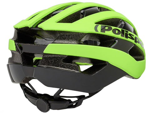 polisport light pro bicycle helmet m 52-58cm fluo yellow/black