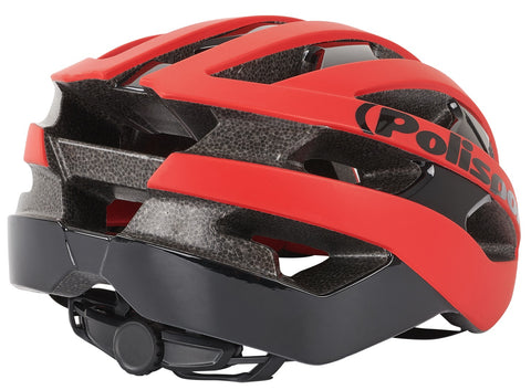 polisport light pro bicycle helmet m 52-58cm matt red/black