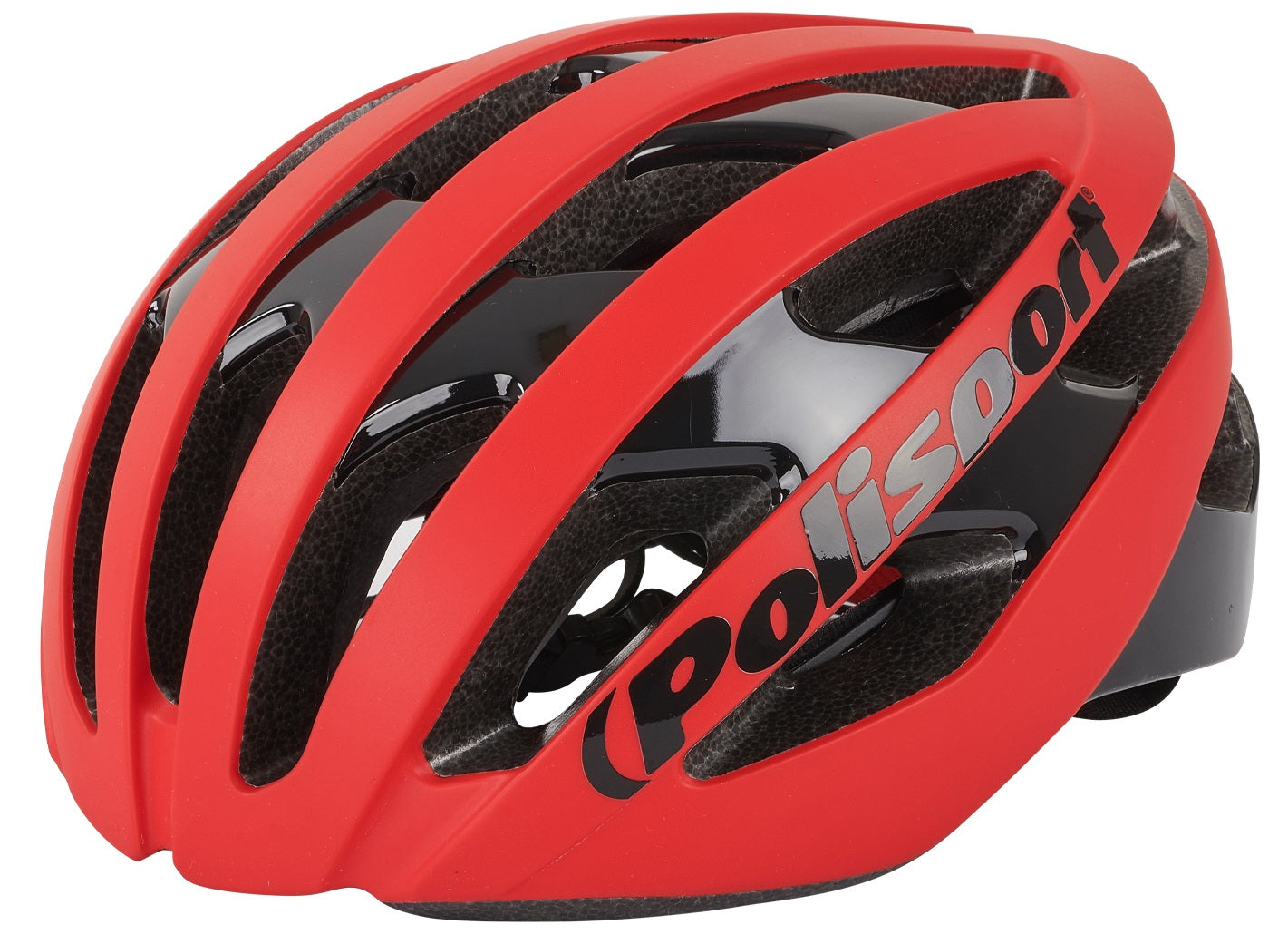 polisport light pro bicycle helmet m 52-58cm matt red/black