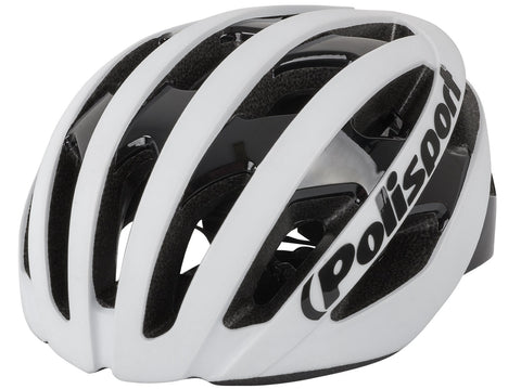 polisport light pro bicycle helmet l 58-62cm matt white/black