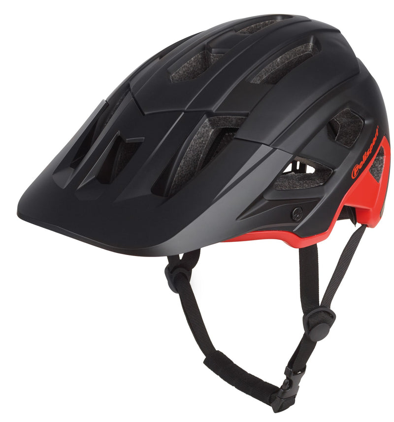 Load image into Gallery viewer, Polisport mountain pro fietshelm m 55-58cm zwart rood
