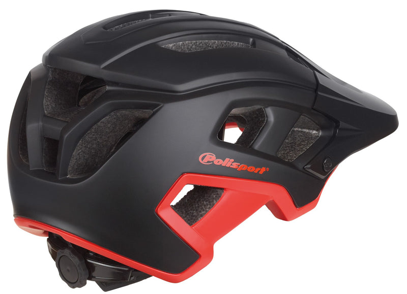 Load image into Gallery viewer, Polisport mountain pro fietshelm m 55-58cm zwart rood
