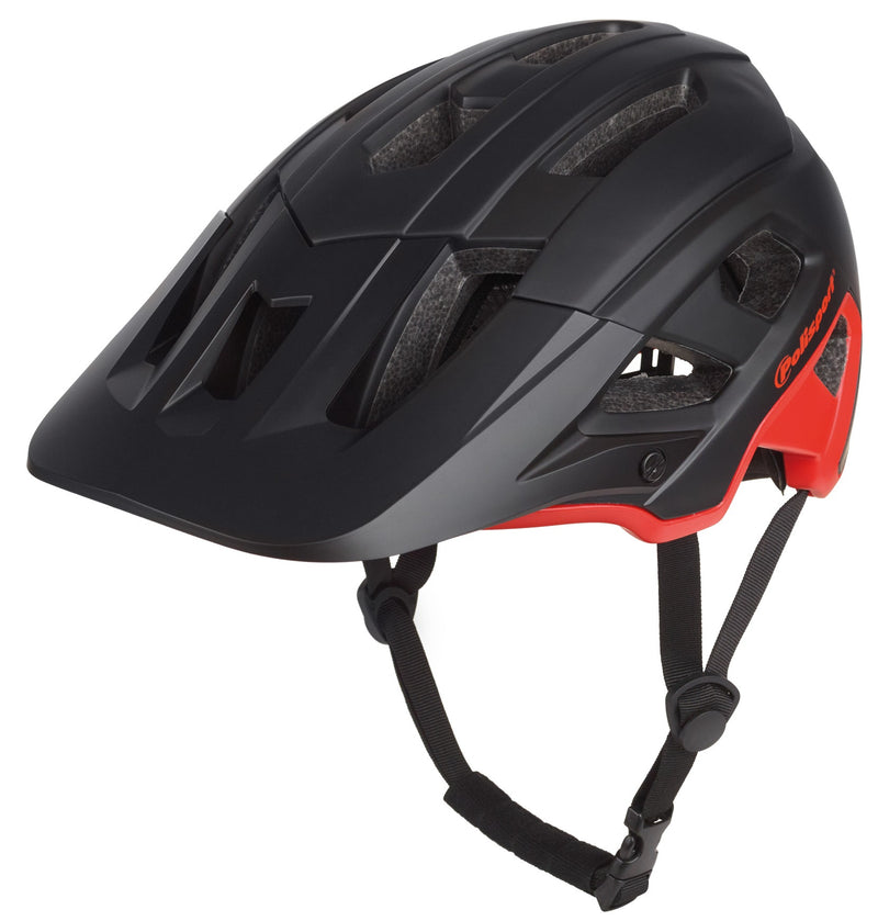 Load image into Gallery viewer, Polisport mountain pro fietshelm l 58-61cm zwart rood

