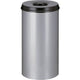 V-part vlamdovende prullenbak vepa bins vb105000 50l aluminium zwart