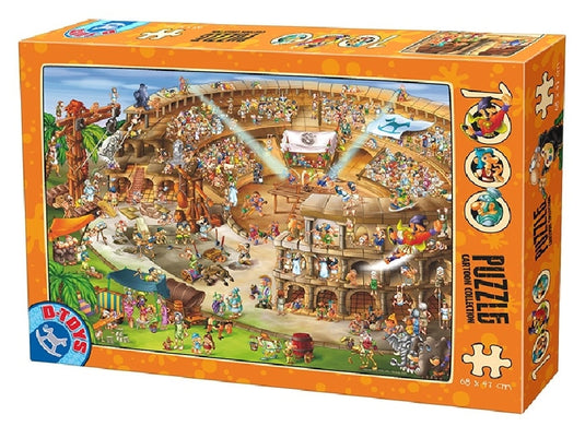 D-toys puzzel - cartoon colosseum in rome - 1000 stukjes