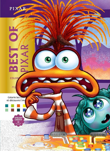 Hachette heroes pixar kleuren op nummer - kleurboek voor volwassenen en kinderen