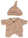 Miniland poppen pyjama met muts - poppenkleding 21cm multicolor.