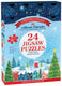 Eurographics - adventskalender, kerstdorp [advent calendar, christmas village] - joanne cave - 24×50 stukjes 12,5×12,5cm (b×h) - adventskalender