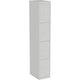 Locker 4 compartimenten bisley clk184 30,5x45,7x180,2cm lichtgrijs