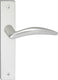 Impresso deurkruk - windsor - voor binnen - vierkant deurschild met schroeven - aluminium - 2 stuks