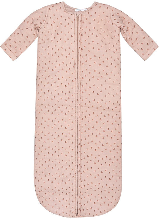 Snoozebaby baby slaapzak winter 6-14 mnd - winterslaapzak biologisch katoen - tog 2.0 cherry pink - roze -