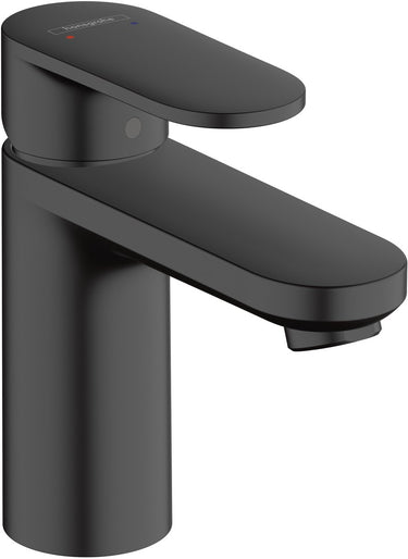 Hansgrohe vernis blend - wastafelmengkraan - ééngreeps bediening - zonder waste - 100mm maat - mat zwart
