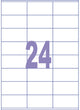 Kangaro etiket - inkjet laser kopieer - 70x36mm - 25 vel - 24 stickers per vel