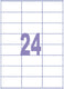 Kangaro etiket - inkjet laser kopieer - 70x36mm - 25 vel - 24 stickers per vel