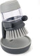 Joseph joseph palm scrub afwasborstel met zeepreservoir houder - grijs