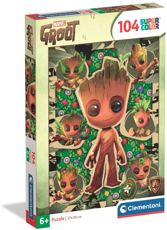 Clementoni - puzzel - 104 stukjes - marvel groot - kinderpuzzel - vanaf 6 jaar