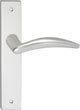 Impresso deurkruk - windsor - voor binnen - vierkant deurschild met schroeven - aluminium - 2 stuks