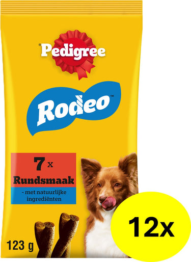Pedigree hondensnacks - rodeo - rund - 12x7 stuks