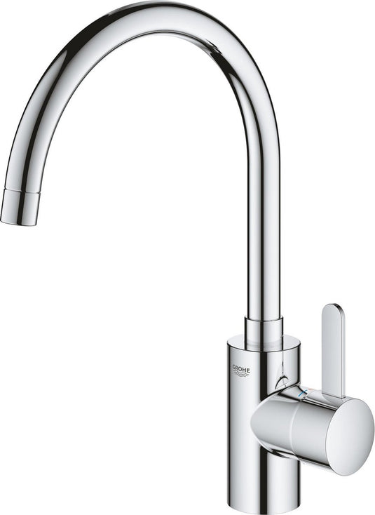 Grohe eurosmart cosmopolitan keukenkraan - hoge uitloop - 150° draaibereik - chroom