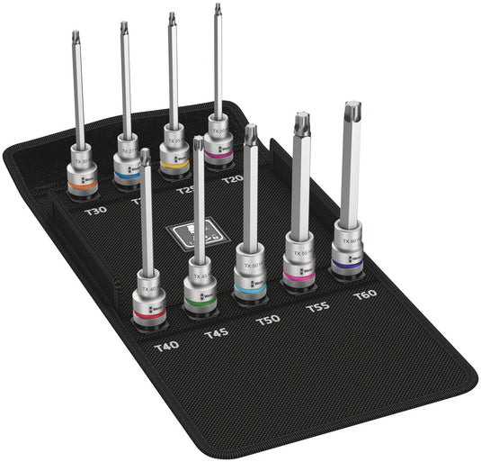 Wera 8767 hmc hf 3 zyklop bit-doppen-set torx®, met vasthoudfunctie, 9-delig - 1 stuk(s) - 05004212001