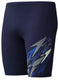 Speedo medley logo jammer heren - strakke zwembroek heren - vormvaste zwembroek mannen - sportzwembroek heren met trekkoord - marine blauw - xs
