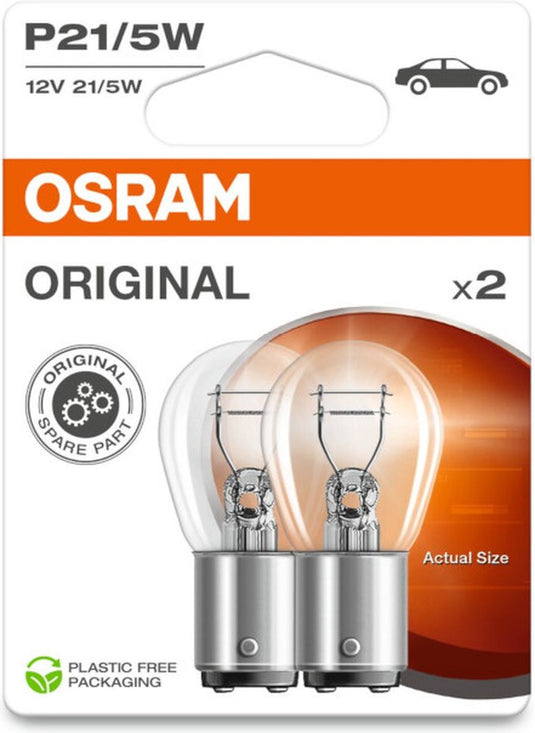 Osram original p21 5w bay15d 7528-2bl set