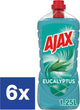 Ajax eucalyptus allesreiniger - 6 x 1.25 l