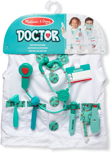 Melissa doug – verkleedset dokter – inclusief stethoscoop met geluid