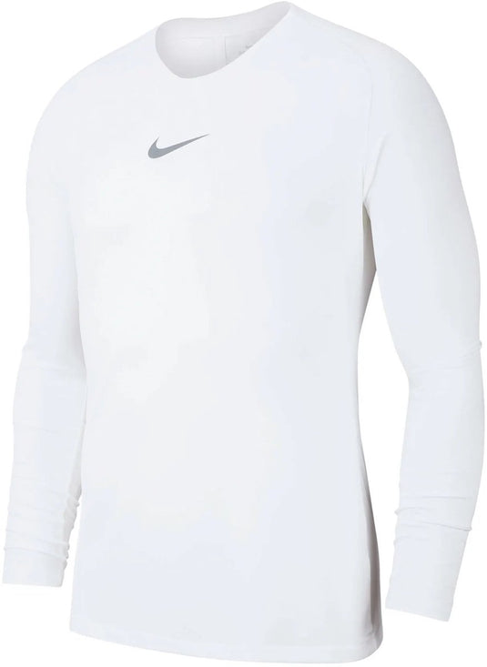 Nike park dry first layer shirt thermoshirt - maat xxl - mannen - wit grijs