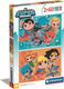 Clementoni - puzzel - 2x60 stukjes - dc comics superfriends - puzzel voor kinderen - supercolor