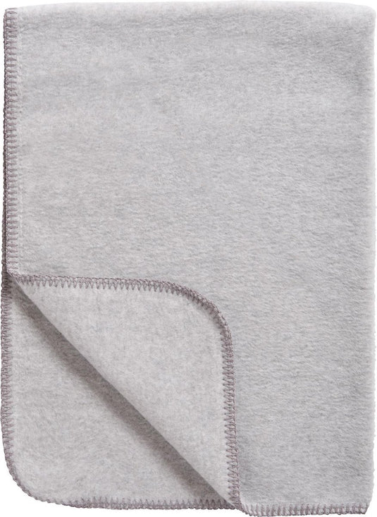 Meyco baby uni ledikant deken - geweven - grey melange - 100x150cm - 1.0 tog