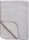 Meyco baby uni ledikant deken - geweven - grey melange - 100x150cm - 1.0 tog