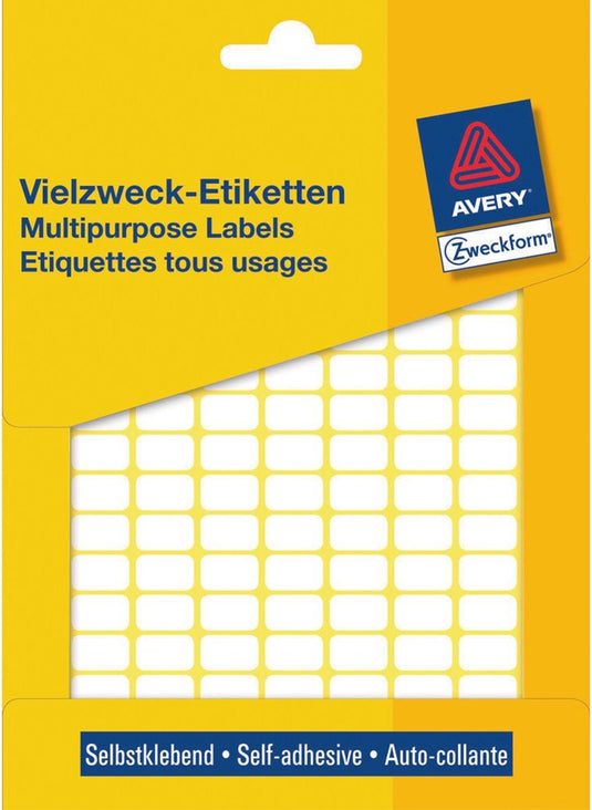 Avery huismerk 3306 handmatige etiket 13x8mm wit